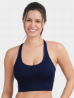Shyle Ocean Blue Racer Back Seamless Sports Bra