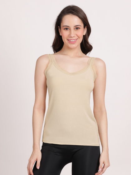 Shyle Skin Lace Strap Modal Camisole