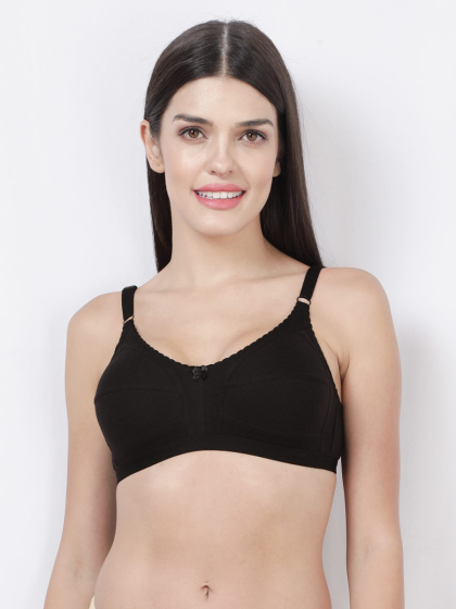 Susie Black Beauty Wirefree Full Coverage No Sag M Frame Bra