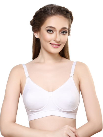 Libra White Full Coverage Moulded Non Padded Everyday Bra