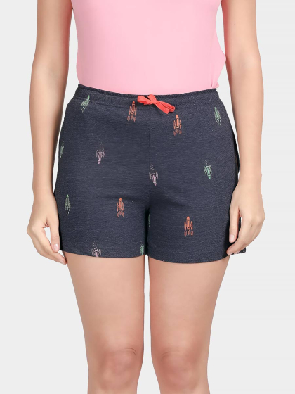 Shyaway Big Dipper Blue Space Print Mid Thigh Shorts