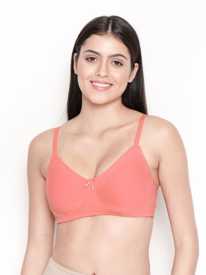 Susie Lobster Peach Encircled Wirefree Full Coverage Everyday Bra