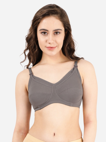 Susie Storm Front Grey Clip-On Full Coverage Nursing Bra