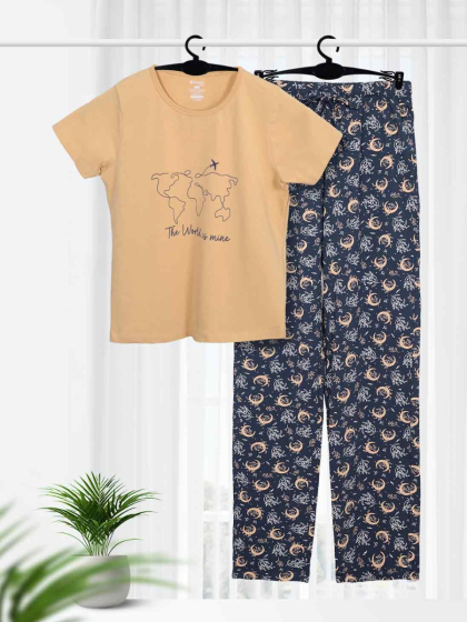Shyaway Tweens Moonlit Ocean Moon Leaves Teens Pyjama Set