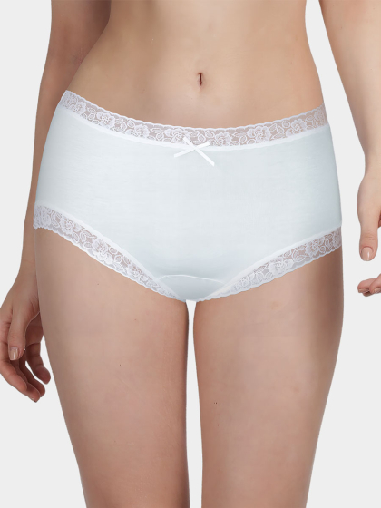 Susie Light Green White Lace Low Waist Hipster Panty