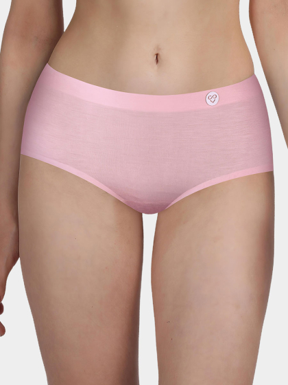 Susie Candy Pink Full Coverage Seamless Hipster Panty