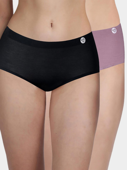 Susie Multicolor Full Coverage Seamless Hipster Panty Combo A