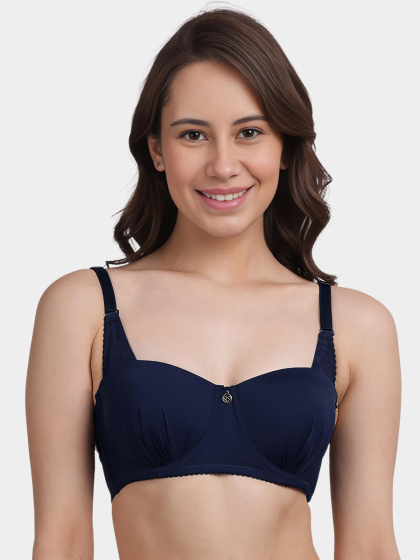 Susie Dark Navy Lace Strap Wired Balconette Bra