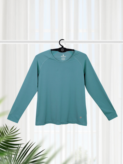 Shyaway Oil Blue Raglan Full Sleeve TShirt