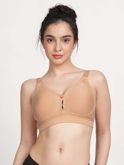 Susie Apritcot Ice Side Encircled Contrast Cutwork Everyday Bra