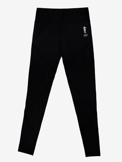United Classic Black Zig Zag Seam Workout Leggings